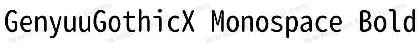 GenyuuGothicX Monospace Bold字体转换
